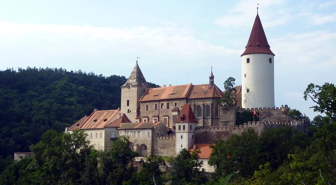 Burg Pürglitz liegt unweit von Prag
